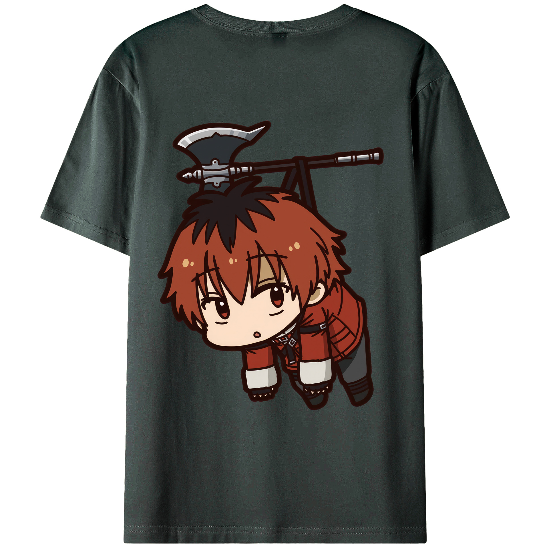（画像用） 葬送のフリーレン Frieren 綿100％ メンズ半袖Tシャツ（バックプリント） 通気性